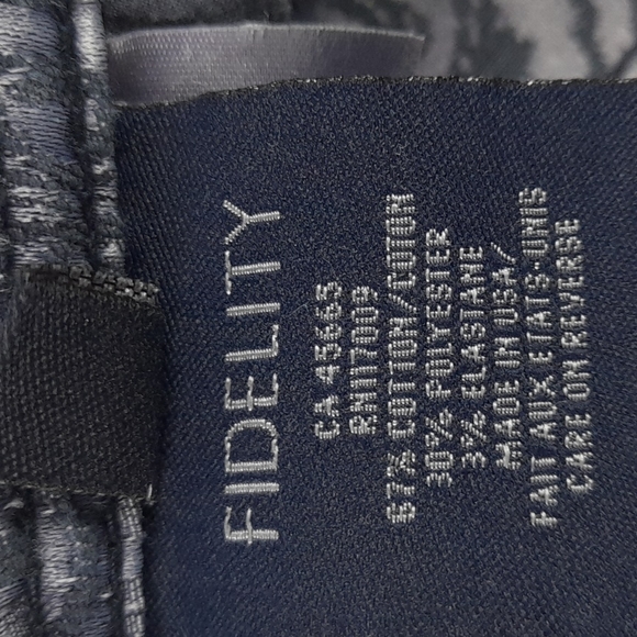 Fidelity Embroidered Pants Size 25 Purple #35 - Picture 7 of 9